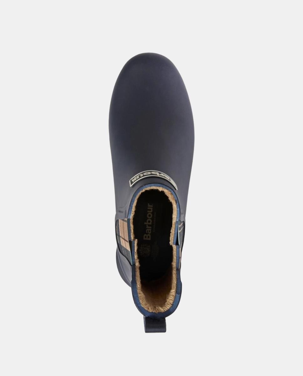 Botins Rasos de Borracha Azul-marinho-3