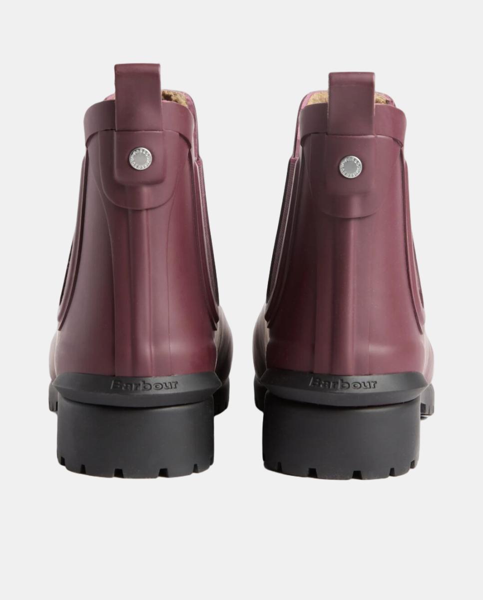 Botins Rasos de Borracha Vermelho/Grená-2