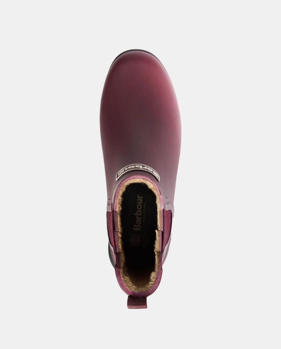 Botins Rasos de Borracha Vermelho/Grená-3
