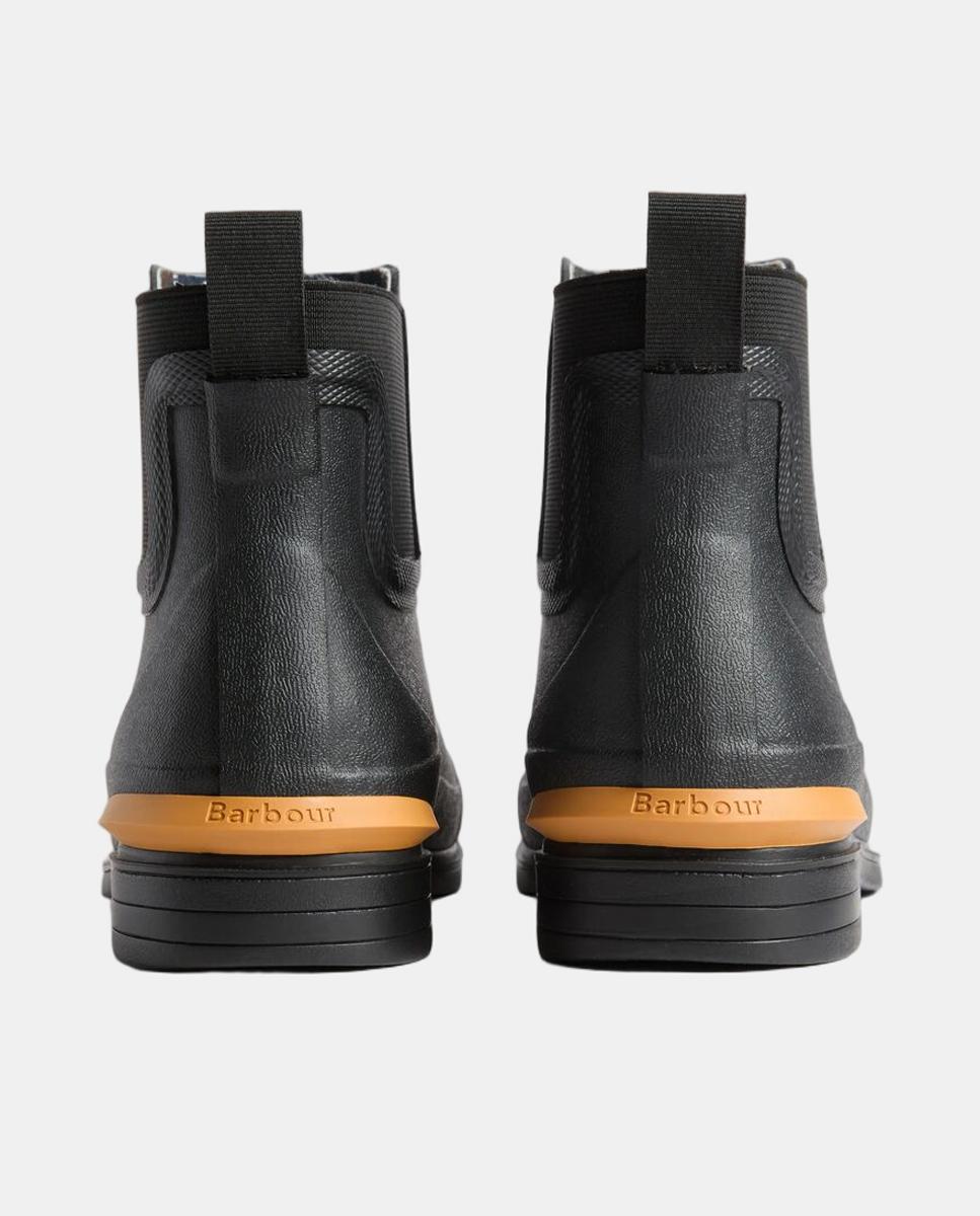 Botins Rasos de Borracha Preto-3