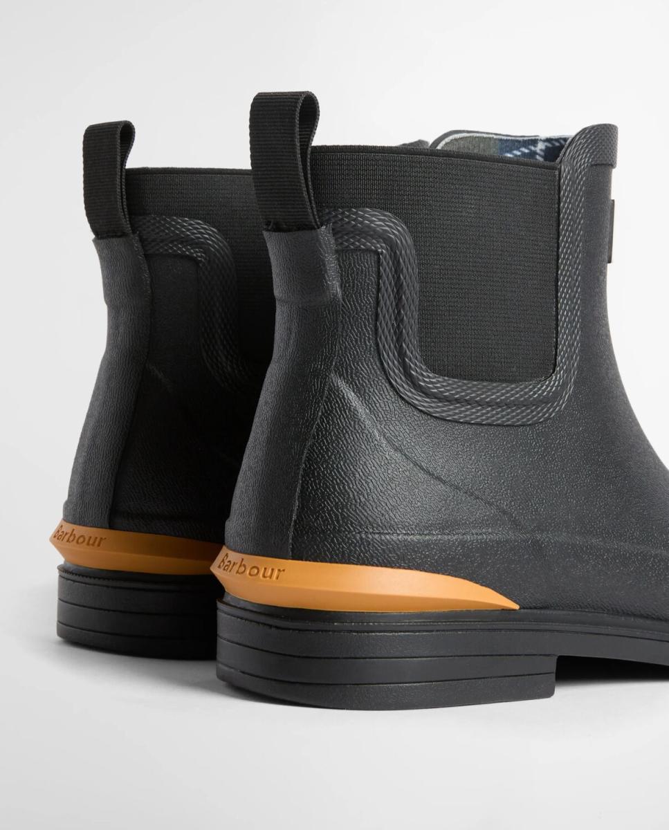 Botins Rasos de Borracha Preto-4