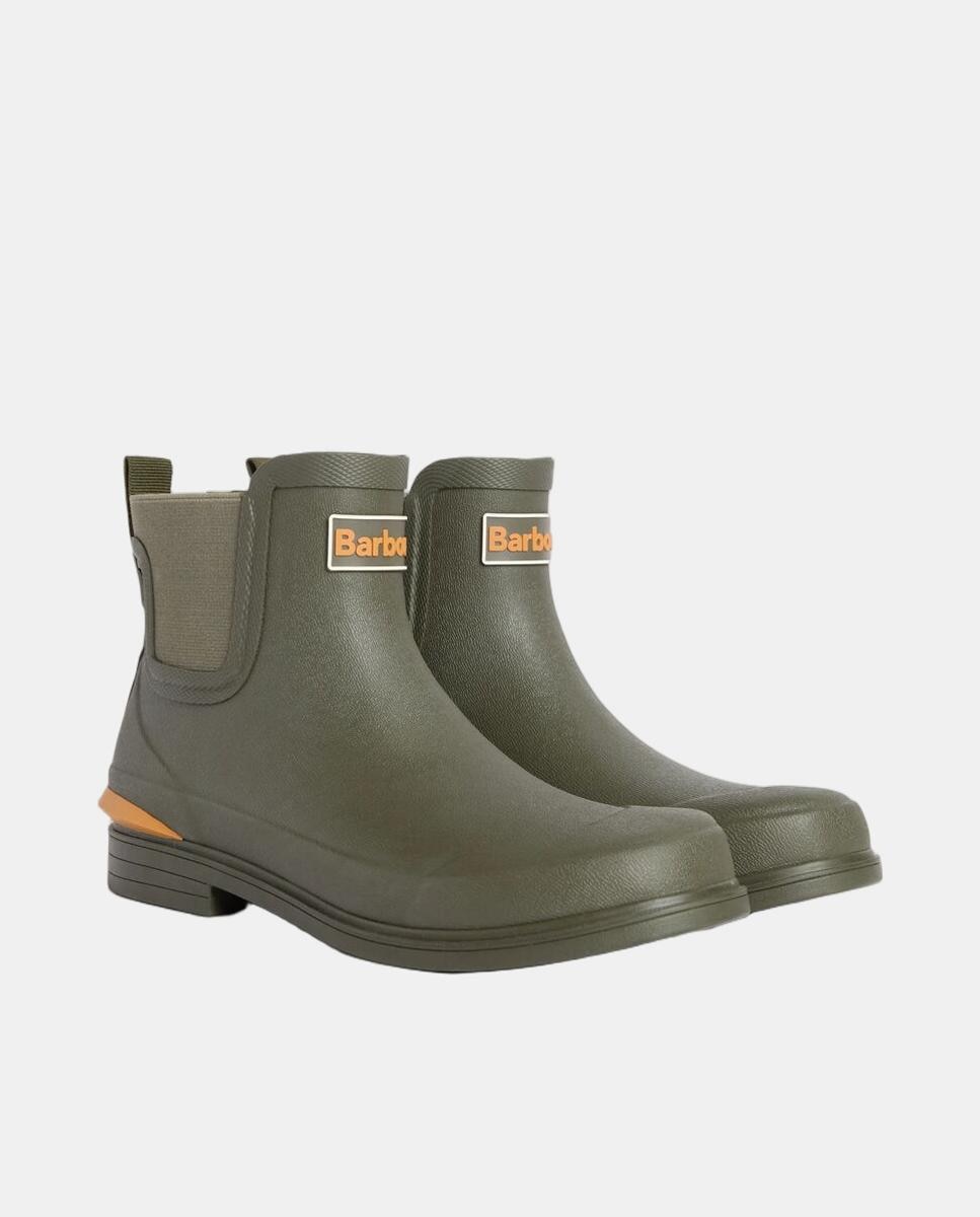 Botin plano de agua de mujer de goma - Barbour - Verde militar Verde militar-2