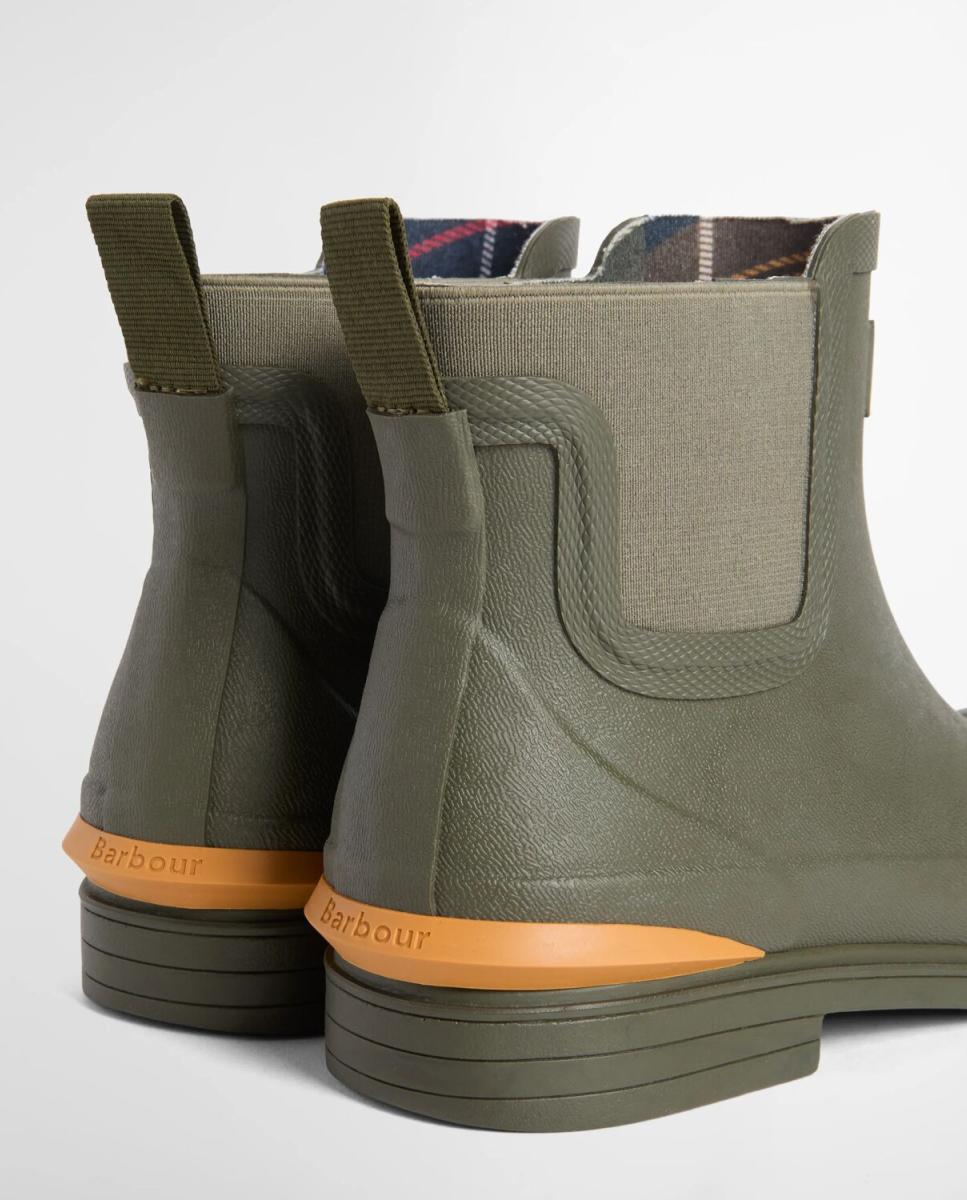 Botin plano de agua de mujer de goma - Barbour - Verde militar Verde militar-4