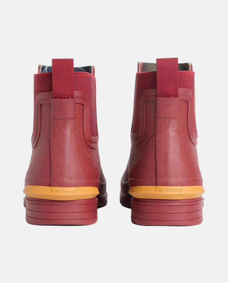 Botin plano de agua de mujer de goma - Barbour - Rojo Rojo-3