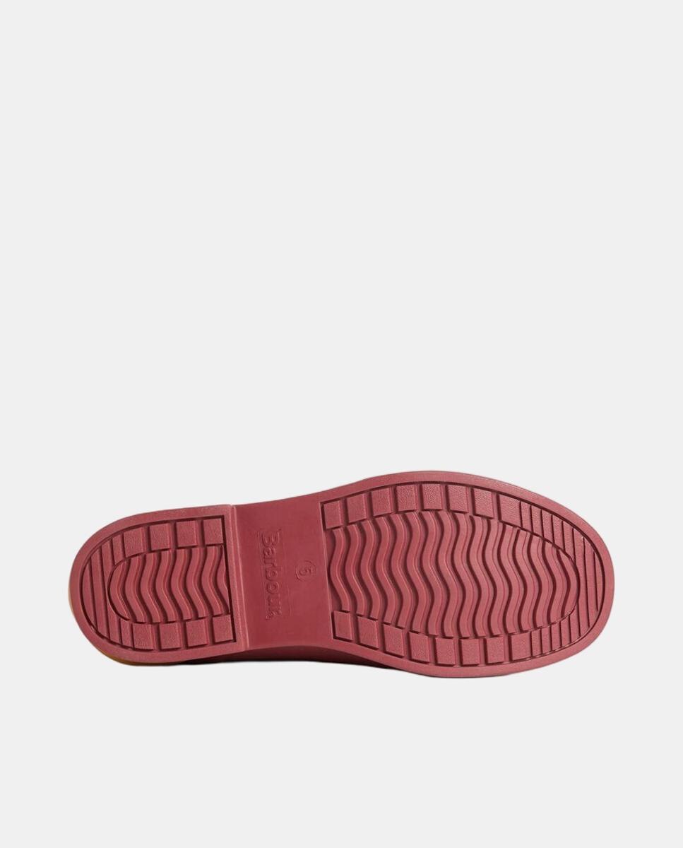 Botin plano de agua de mujer de goma - Barbour - Rojo Rojo-5
