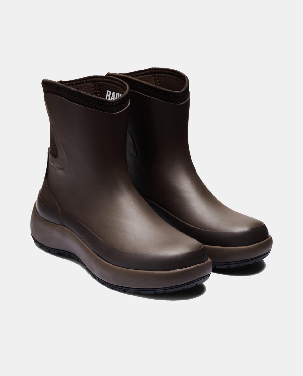 Bota de cano medio impermeável Rains Dry Boot Mid Castanho-chocolate-2
