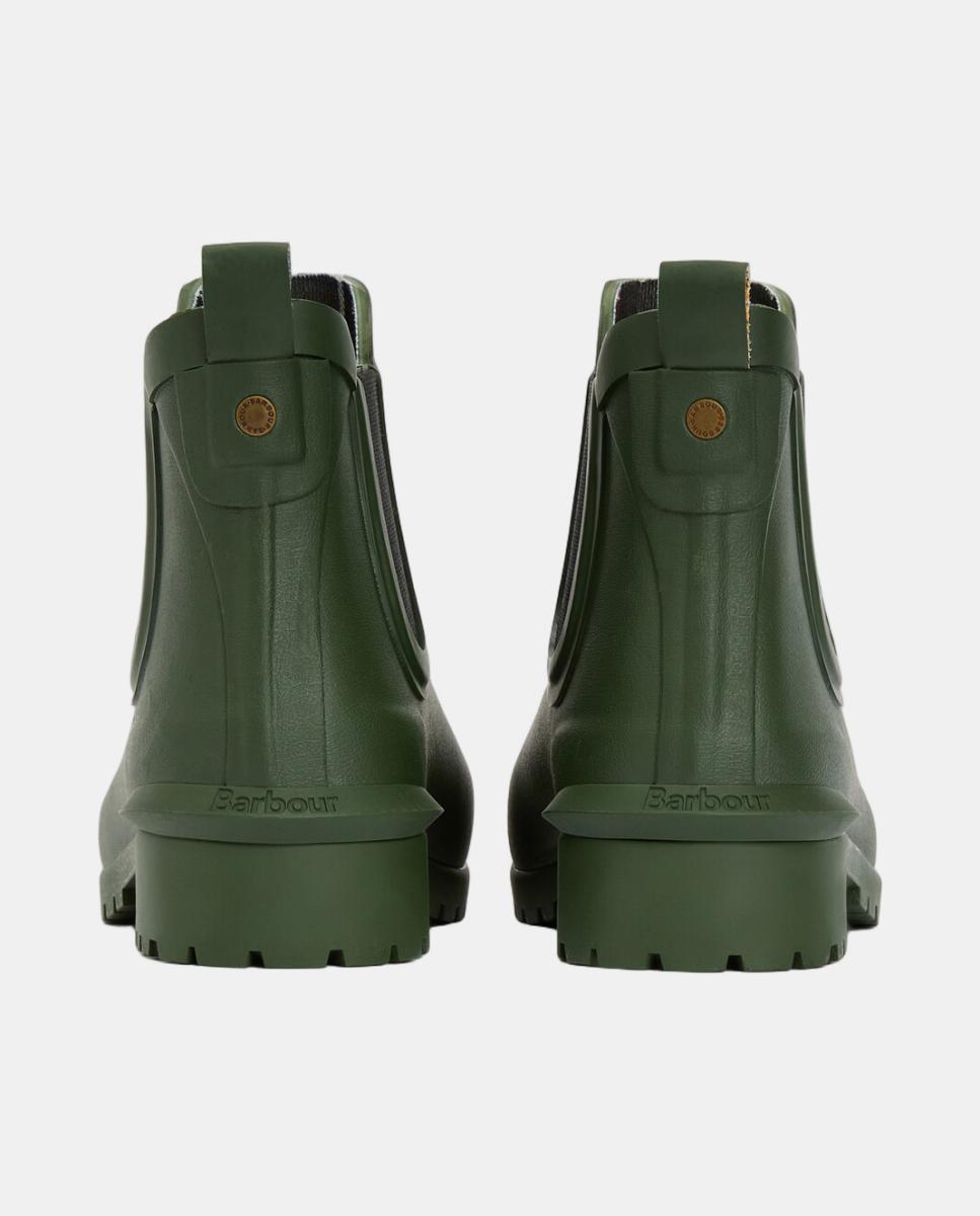 Botins Rasos de Borracha Verde-militar-5