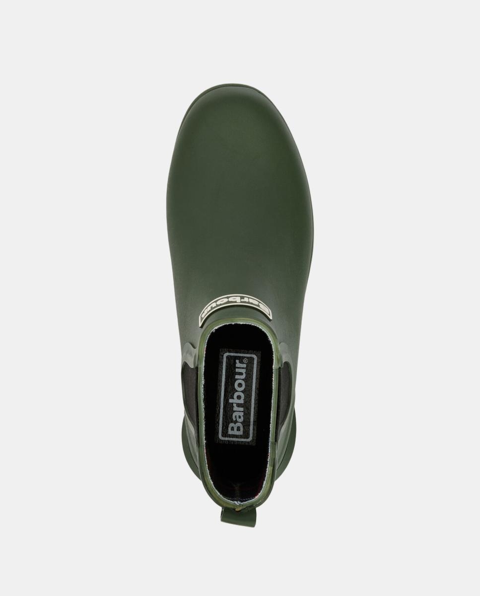 Botins Rasos de Borracha Verde-militar-6