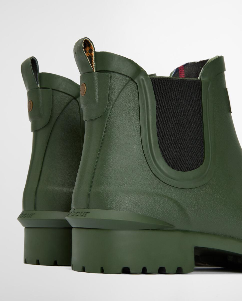 Botins Rasos de Borracha Verde-militar-7