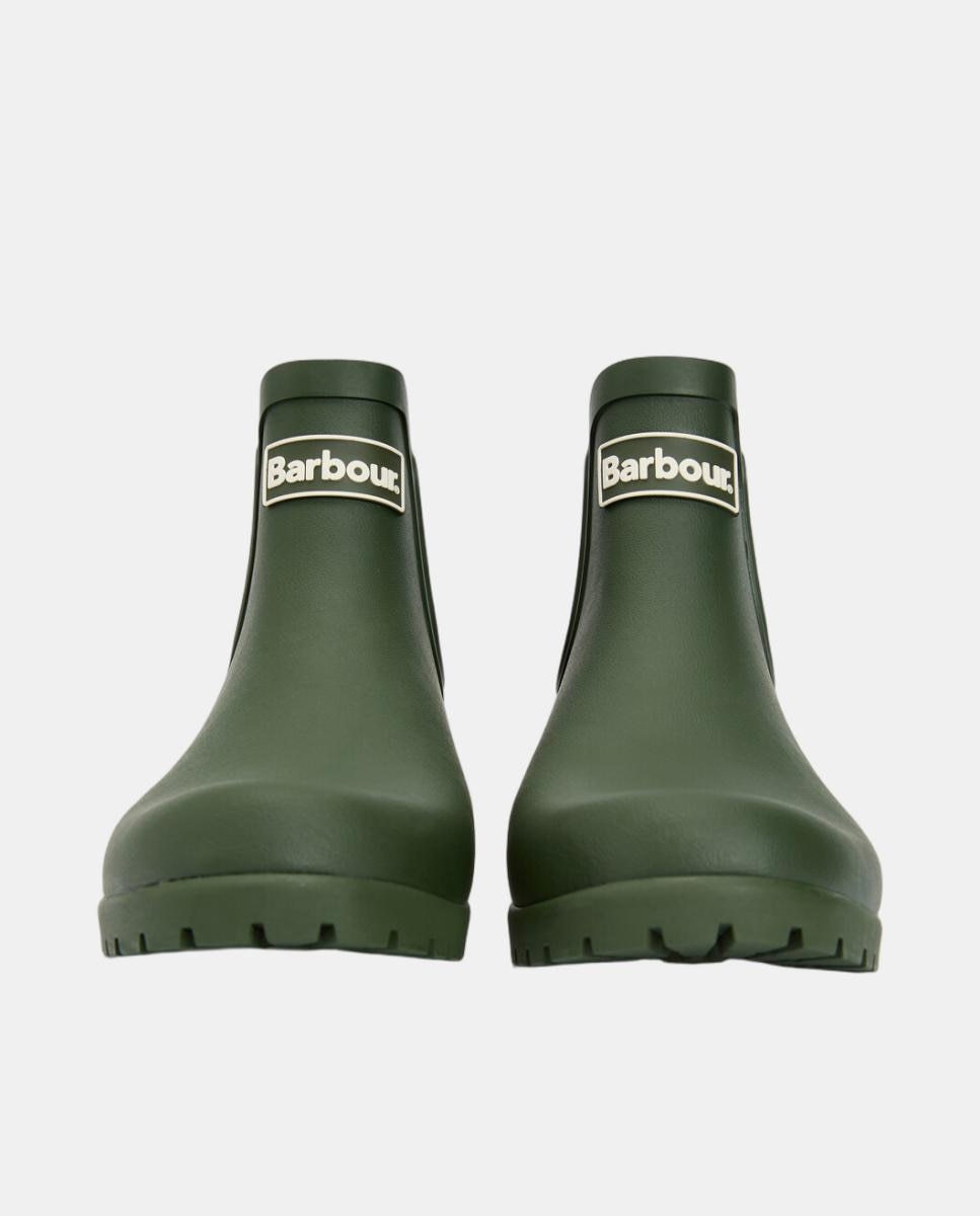 Botins Rasos de Borracha Verde-militar-8