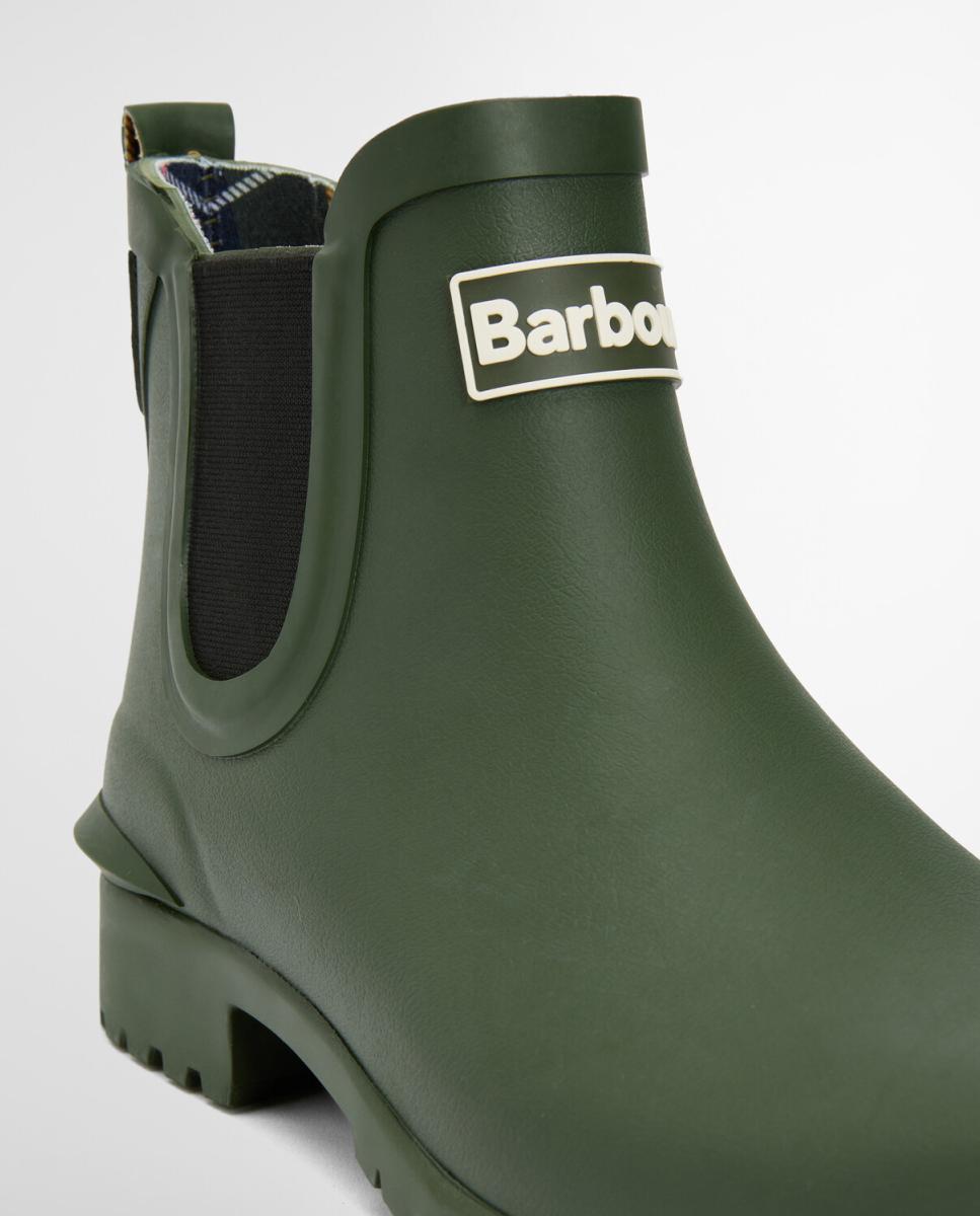 Botins Rasos de Borracha Verde-militar-9