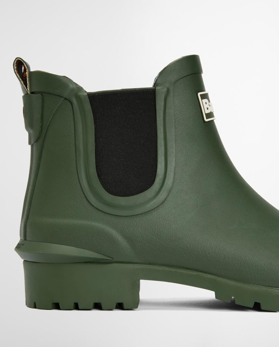 Botins Rasos de Borracha Verde-militar-10