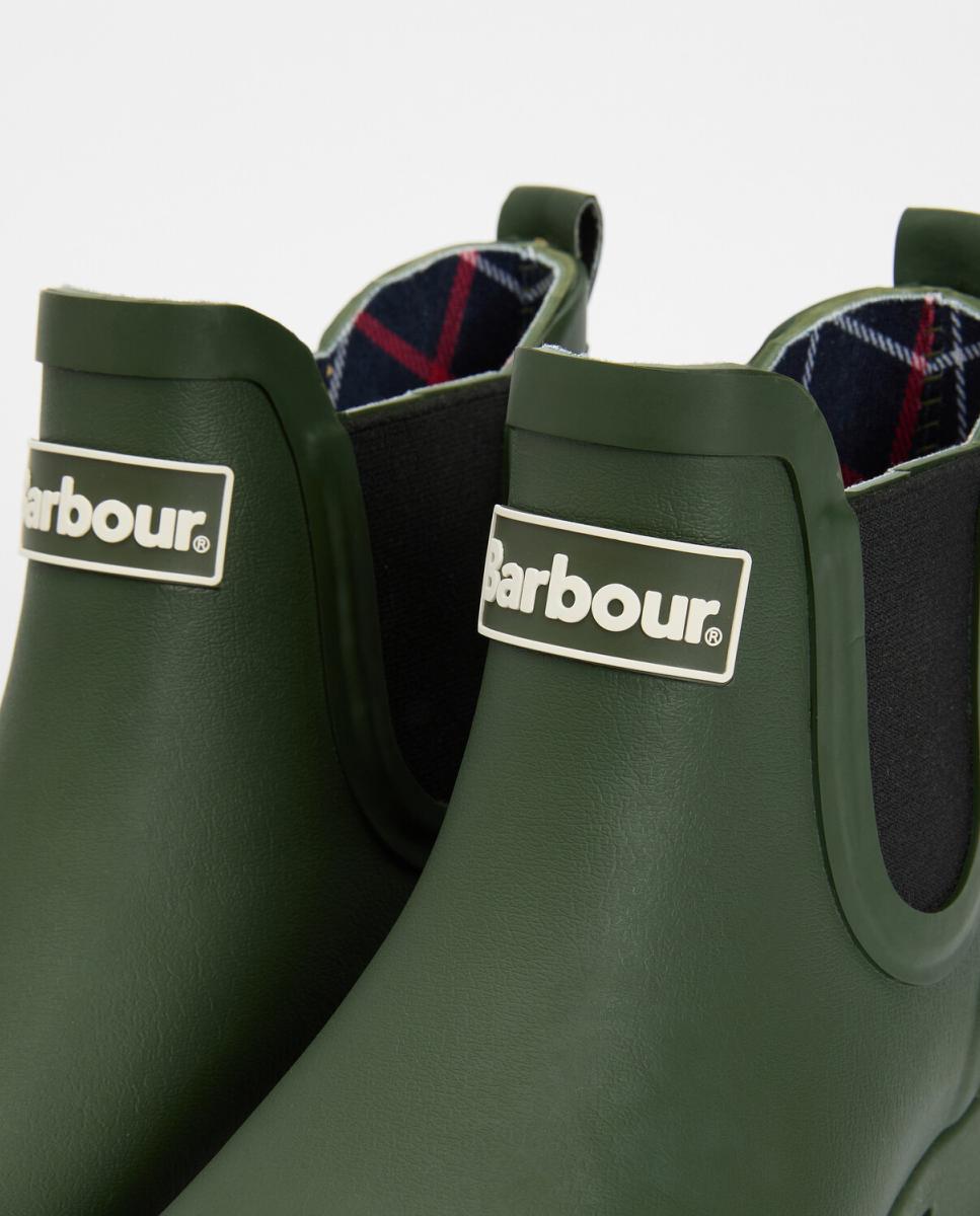 Botins Rasos de Borracha Verde-militar-11