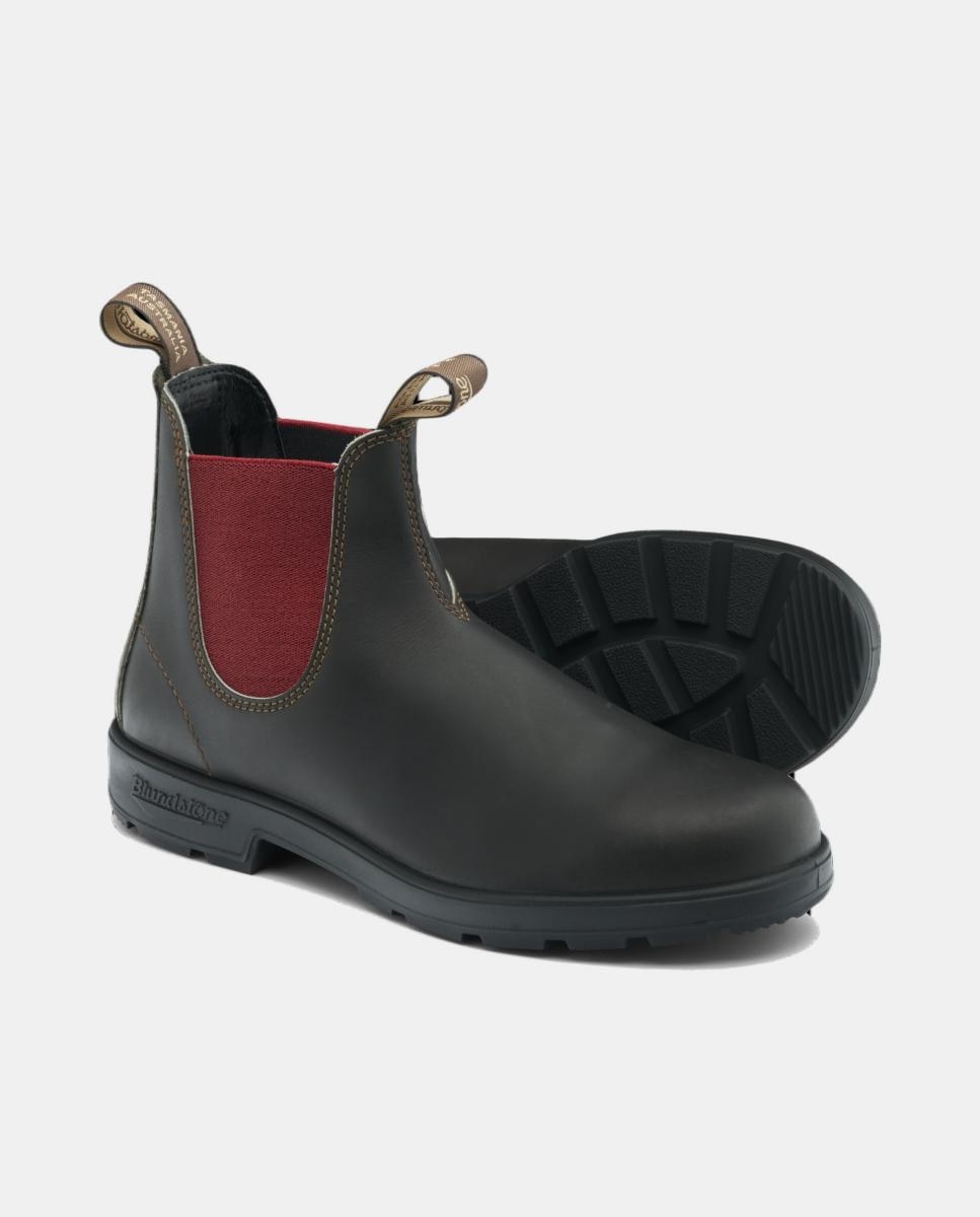 Botas Chelsea com Fecho Elástico Castanho-3