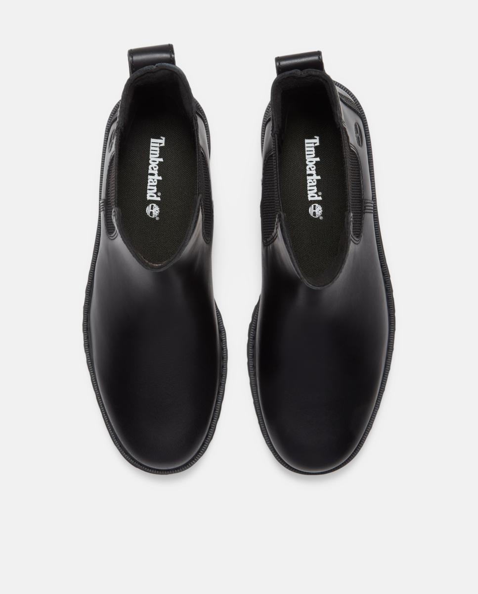 Botins Chelsea em Pele Britton Drive Preto-2
