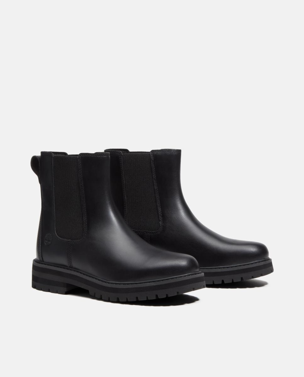 Botins Chelsea em Pele Britton Drive Preto-3