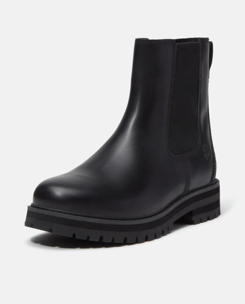 Botins Chelsea em Pele Britton Drive Preto-8