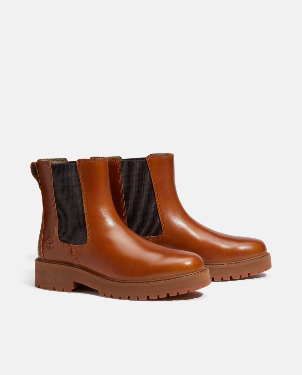Botins Chelsea em Pele Britton Drive Castanho-4
