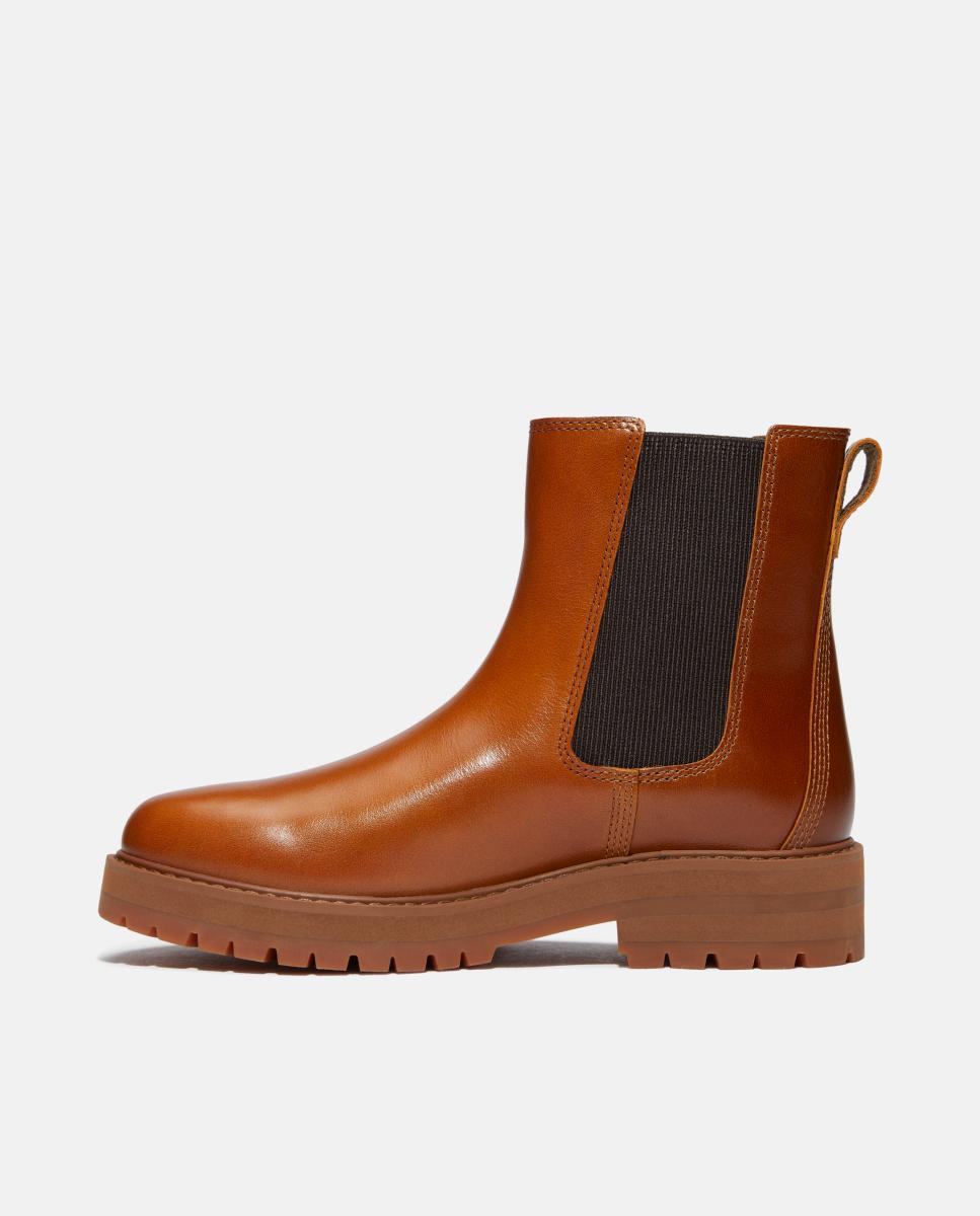 Botins Chelsea em Pele Britton Drive Castanho-6