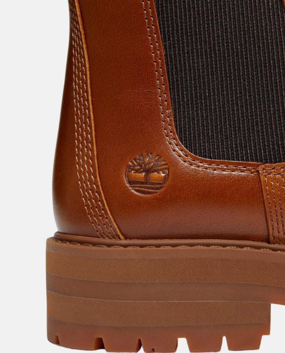 Botins Chelsea em Pele Britton Drive Castanho-7