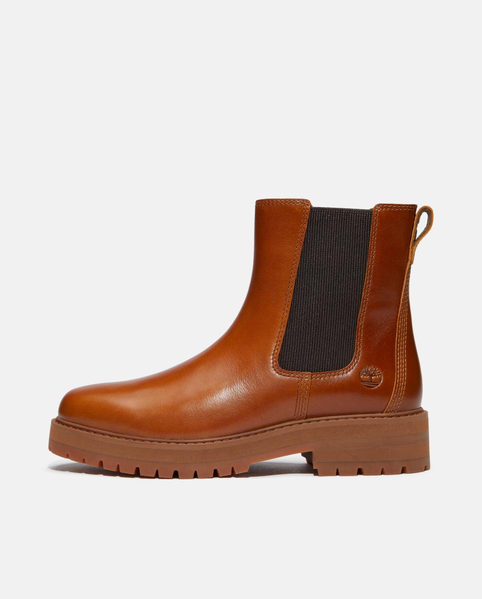 Botins Chelsea em Pele Britton Drive Castanho-8