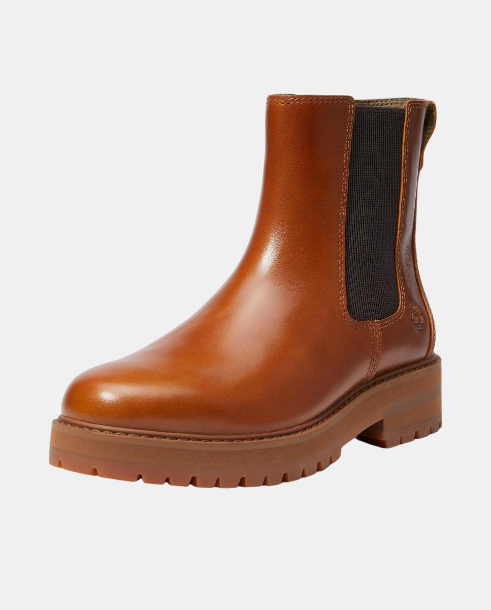 Botins Chelsea em Pele Britton Drive Castanho-9