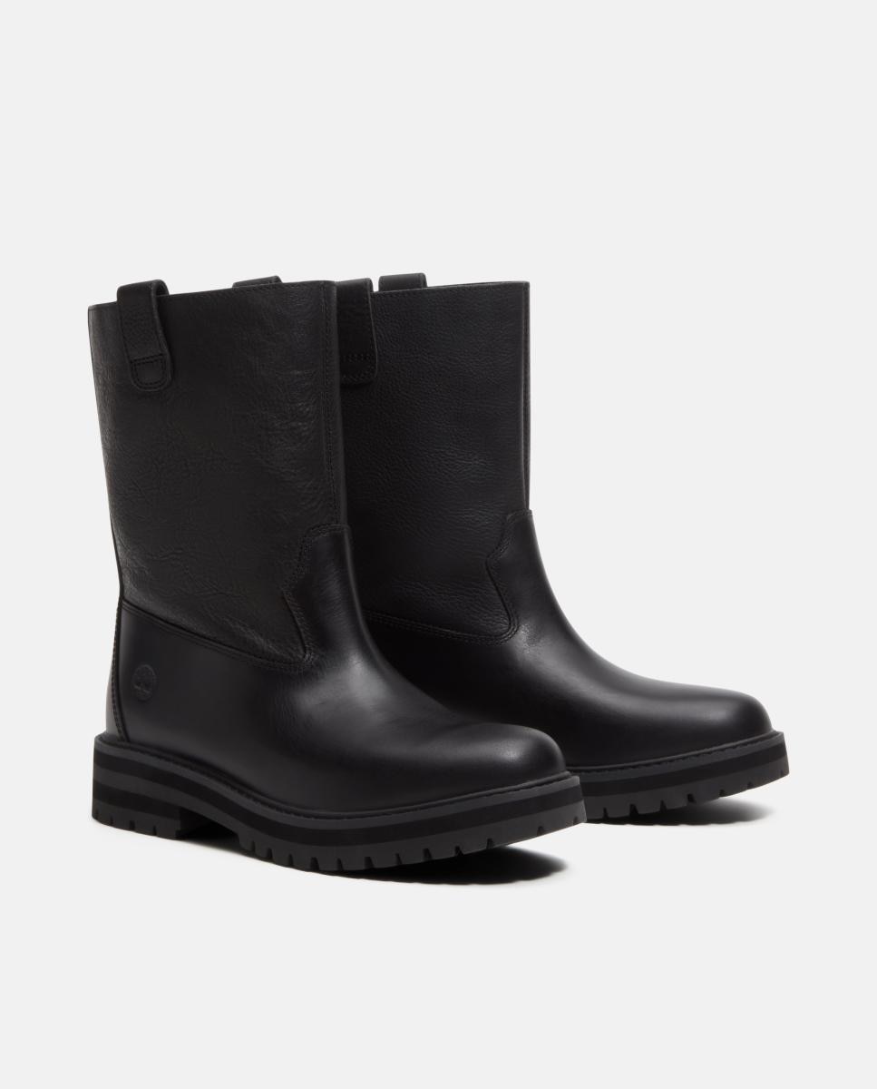 Botas de Meio Cano Britton Drive Tipo Pull-On sem Atacadores Preto-3