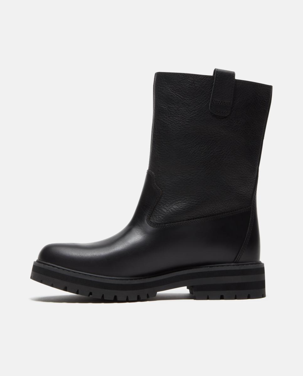 Botas de Meio Cano Britton Drive Tipo Pull-On sem Atacadores Preto-4