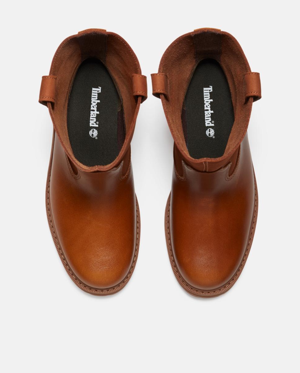 Botas de Meio Cano Britton Drive Tipo Pull-On sem Atacadores Castanho-2