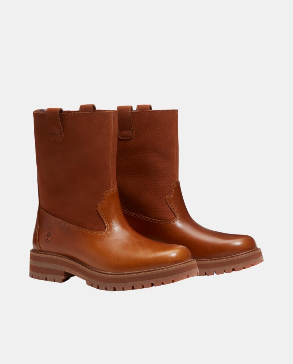 Botas de Meio Cano Britton Drive Tipo Pull-On sem Atacadores Castanho-4