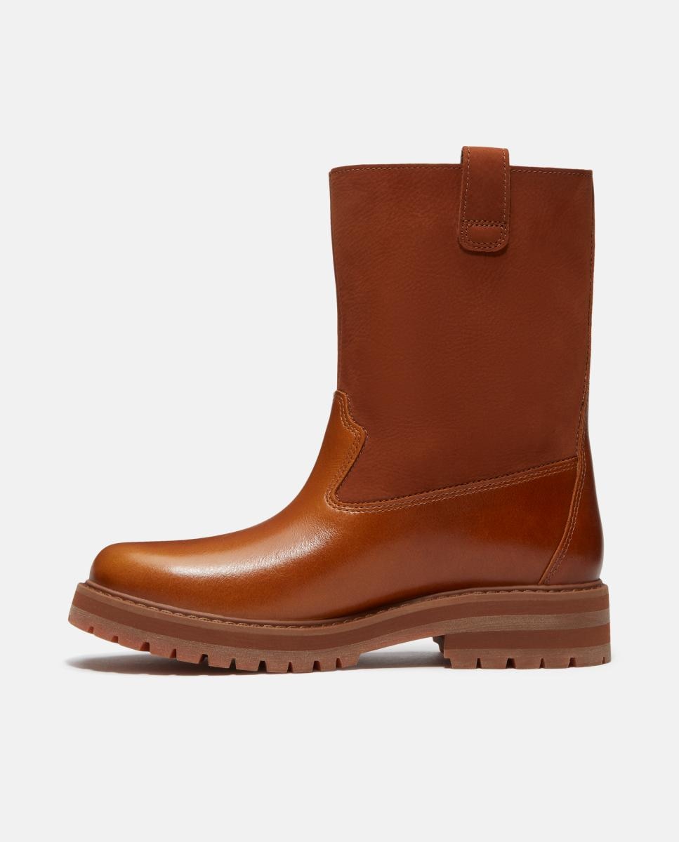 Botas de Meio Cano Britton Drive Tipo Pull-On sem Atacadores Castanho-6