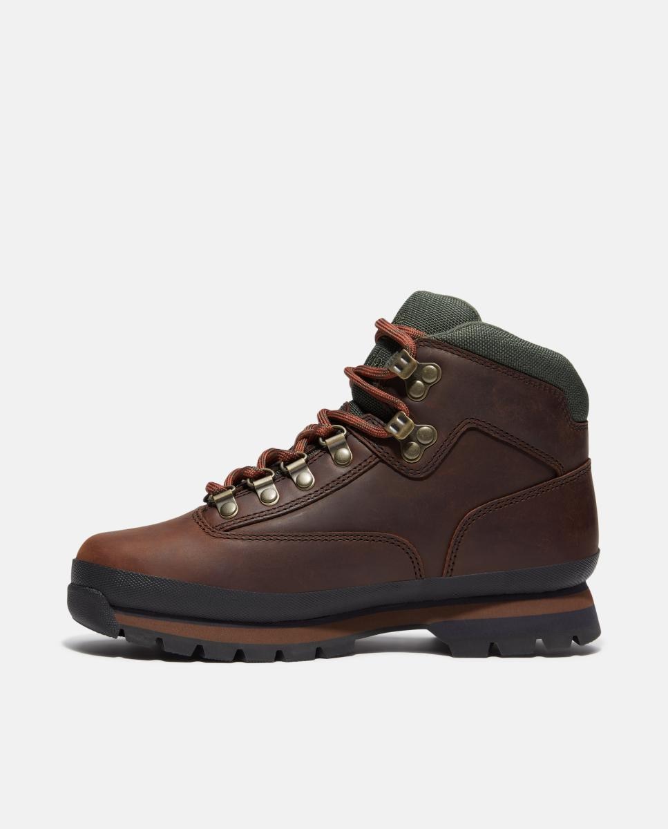 Botas em Pele Euro Hiker Castanho-escuro-5
