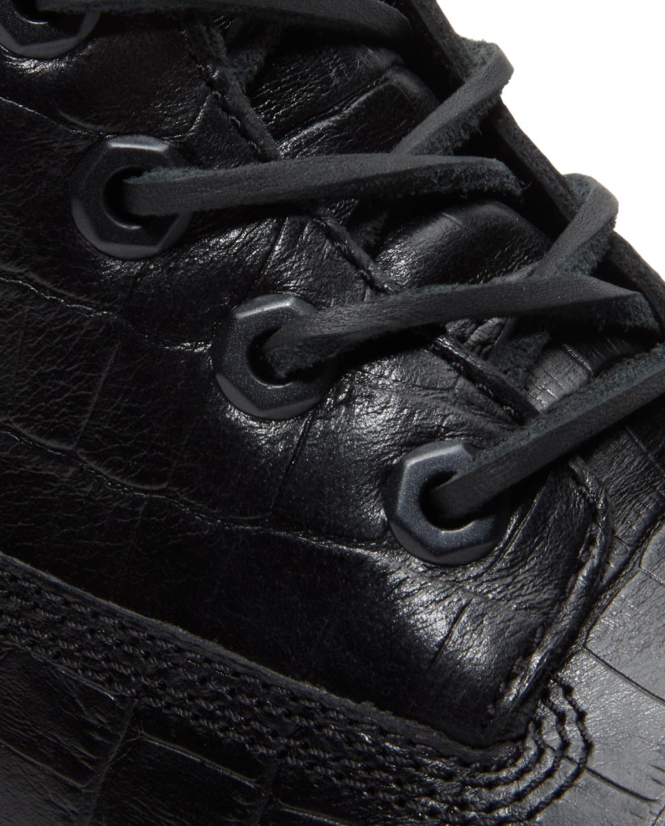 Botas 6-inch Premium em Pele e Impermeáveis Preto-3