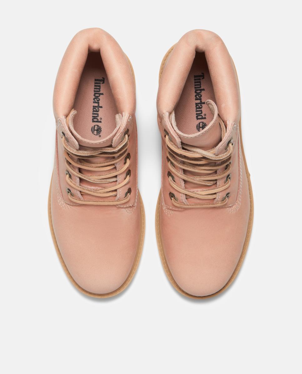 Botas 6-Inch Premium em Pele e Impermeáveis Rosa-claro-2