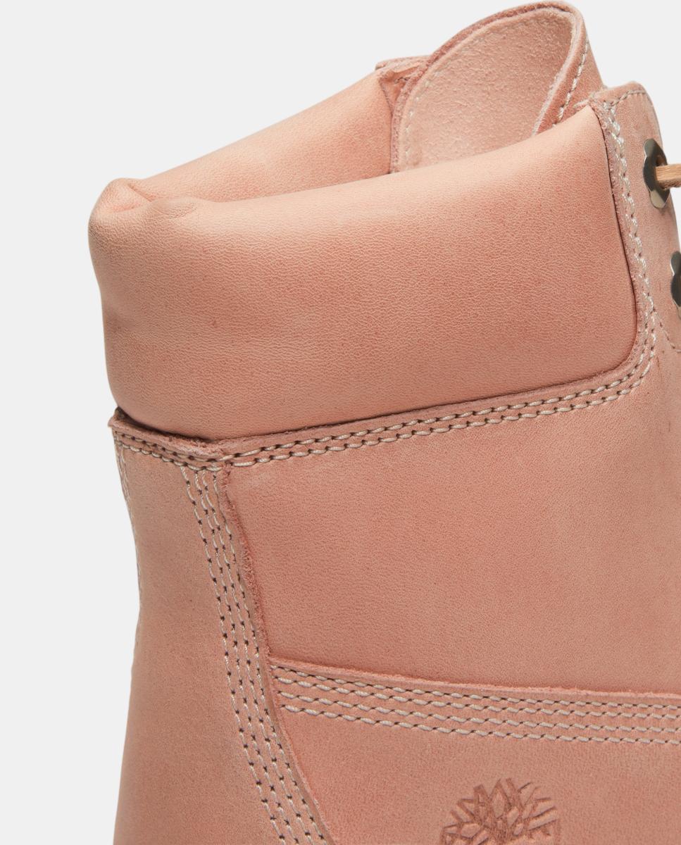 Botas 6-Inch Premium em Pele e Impermeáveis Rosa-claro-7