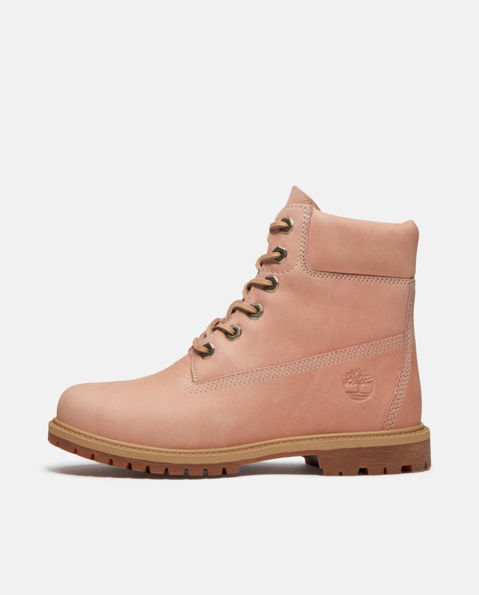 Botas 6-Inch Premium em Pele e Impermeáveis Rosa-claro-8