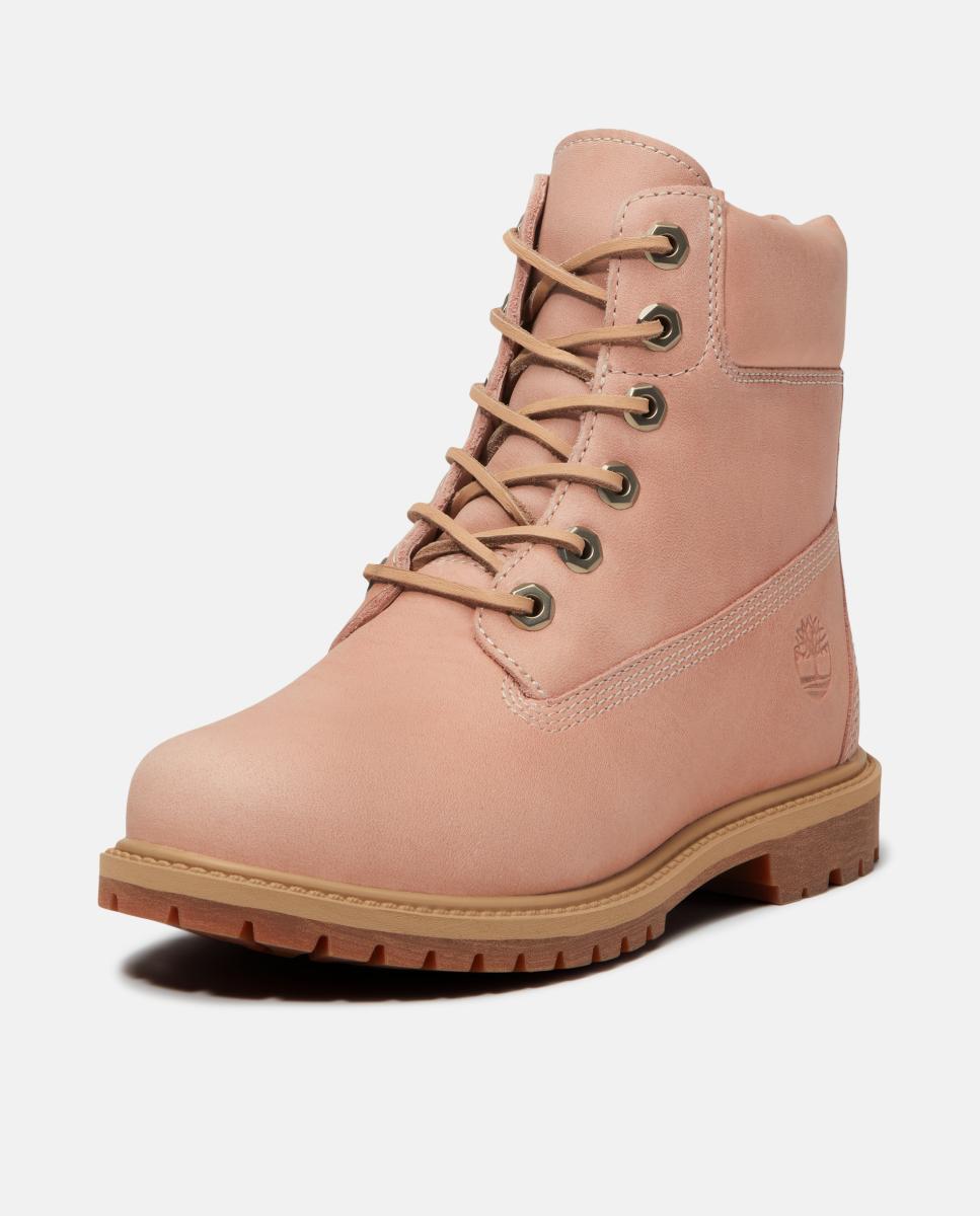 Botas 6-Inch Premium em Pele e Impermeáveis Rosa-claro-9