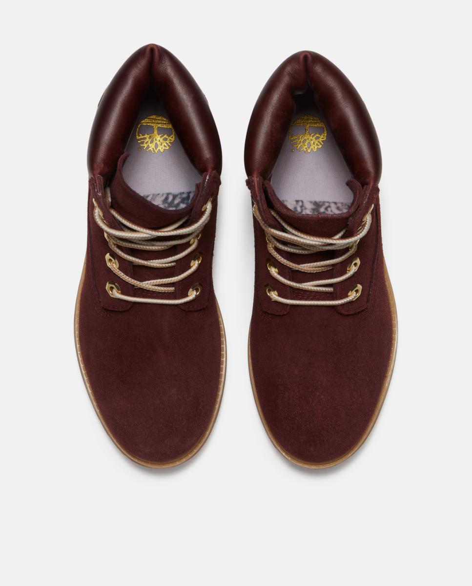 Imagen 2 de Botas 6-inch timberland premium de piel e impermeables para mujer - Rojo Granate Rojo Granate