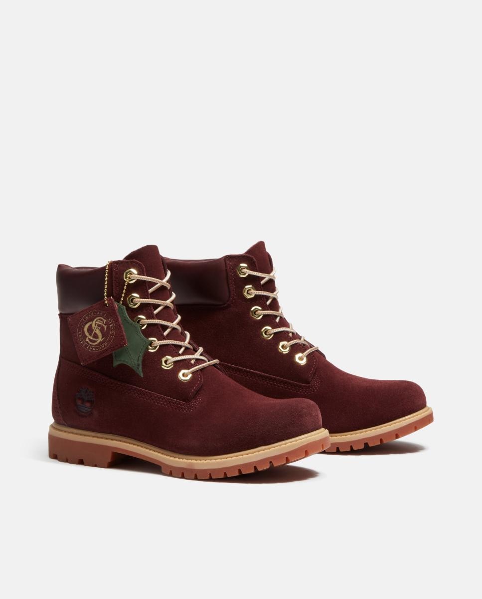 Imagen 4 de Botas 6-inch timberland premium de piel e impermeables para mujer - Rojo Granate Rojo Granate