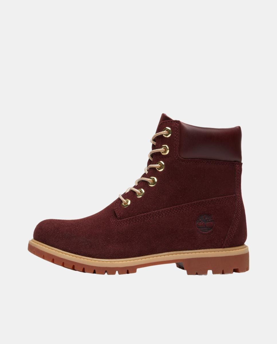 Imagen 8 de Botas 6-inch timberland premium de piel e impermeables para mujer - Rojo Granate Rojo Granate