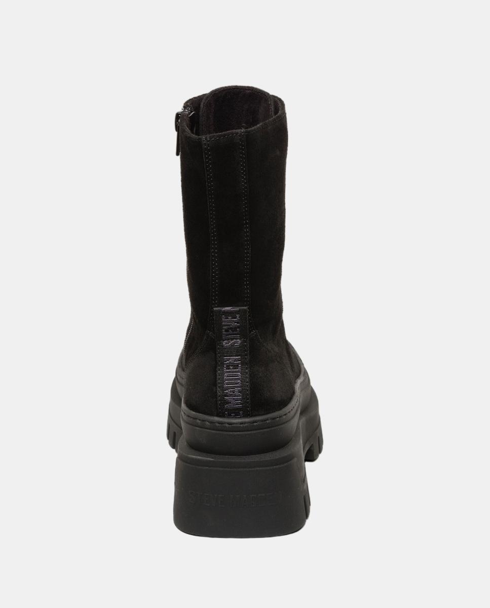 Bota biker coast mujer serraje cordones y plataforma track sole - Steve Madden - Negro mate Negro mate-4