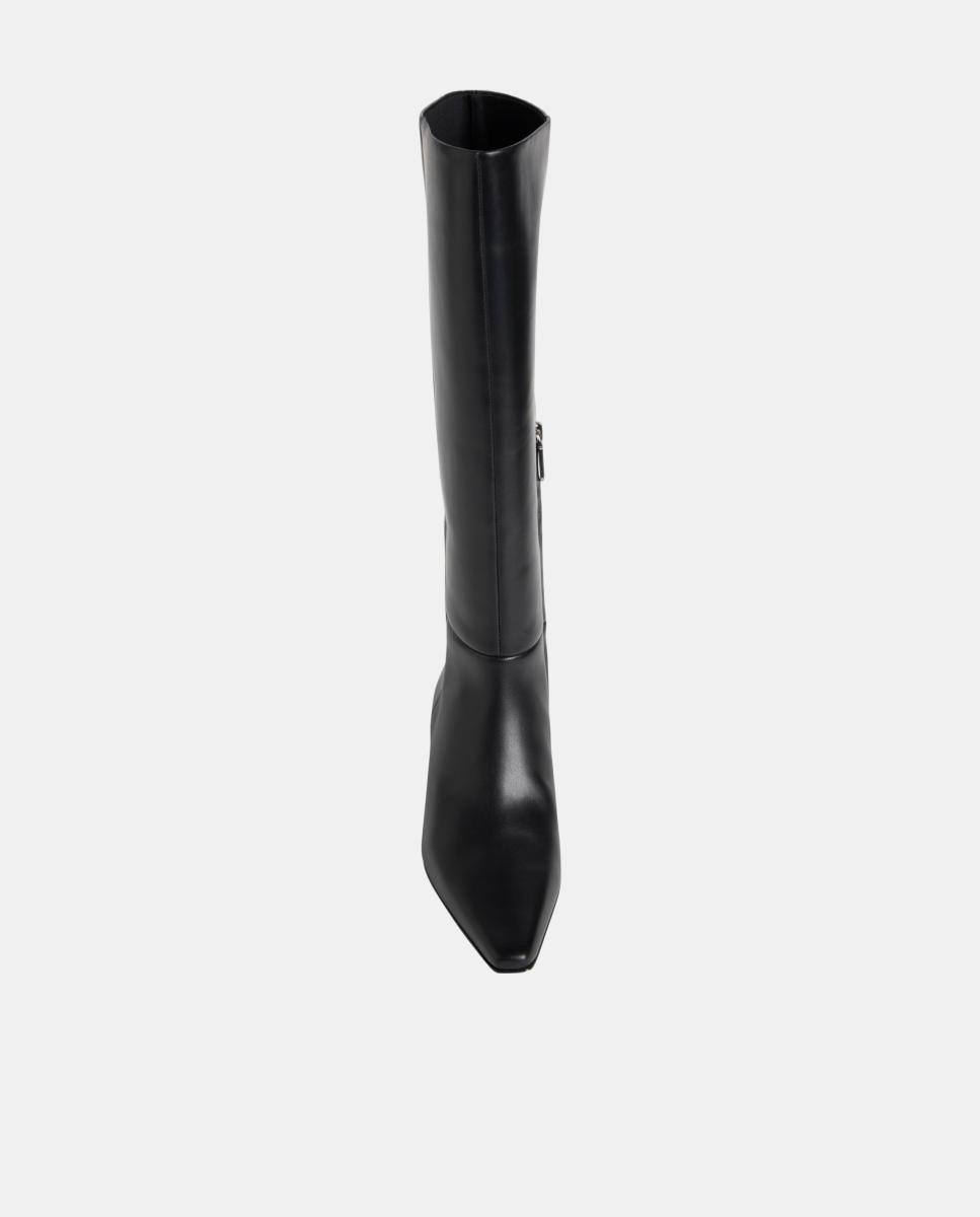 Bota mujer de piel con tacón Calvin Klein - Negro Negro-4