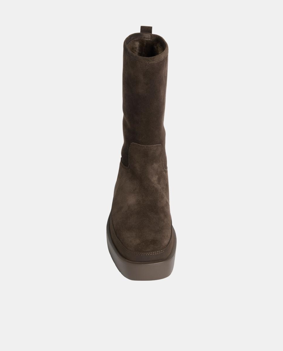 Bota mujer de piel plana Calvin Klein - Marrón chocolate Marrón chocolate-2