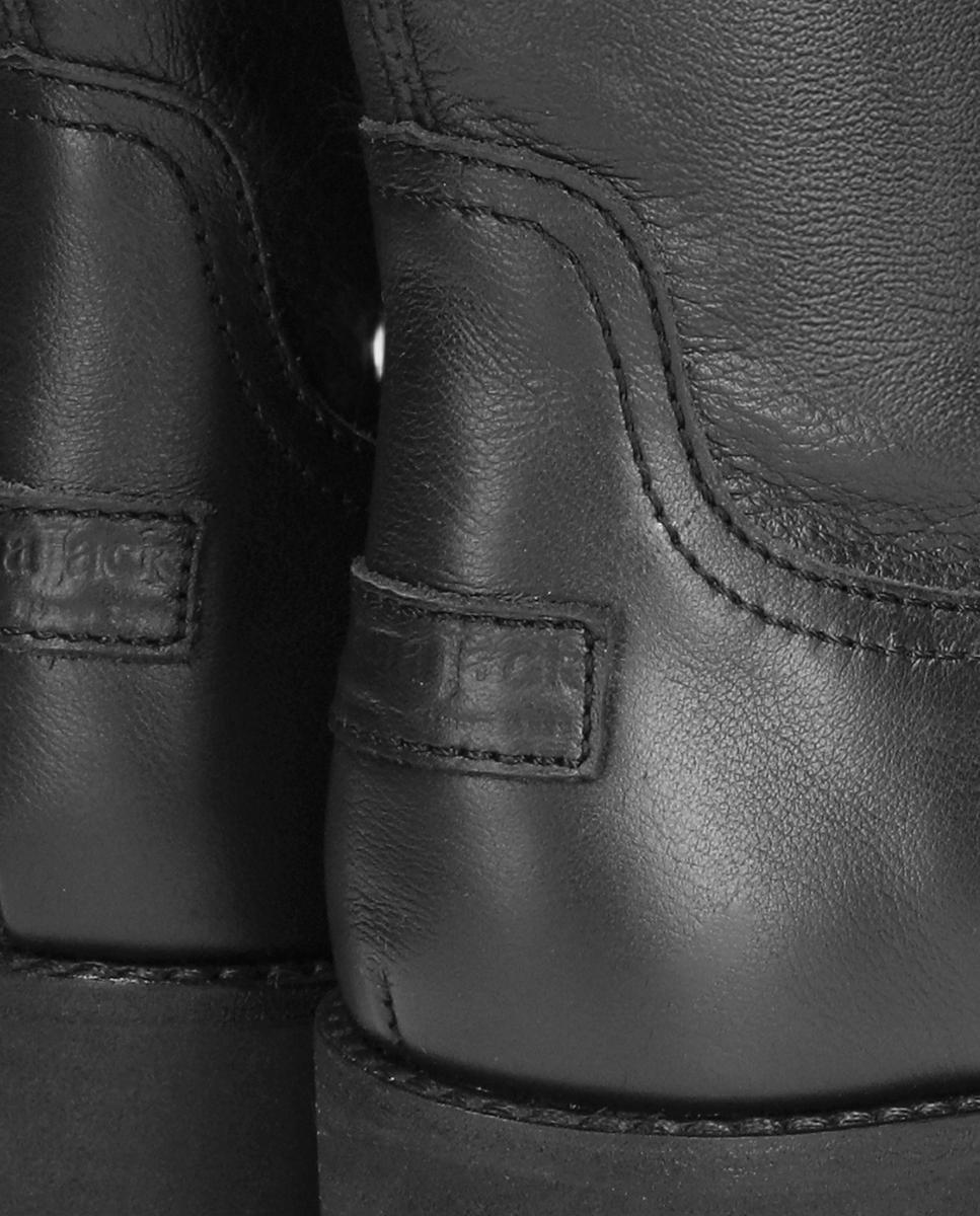 Botas em Pele e com Forro de Pelo Sintético Preto-7