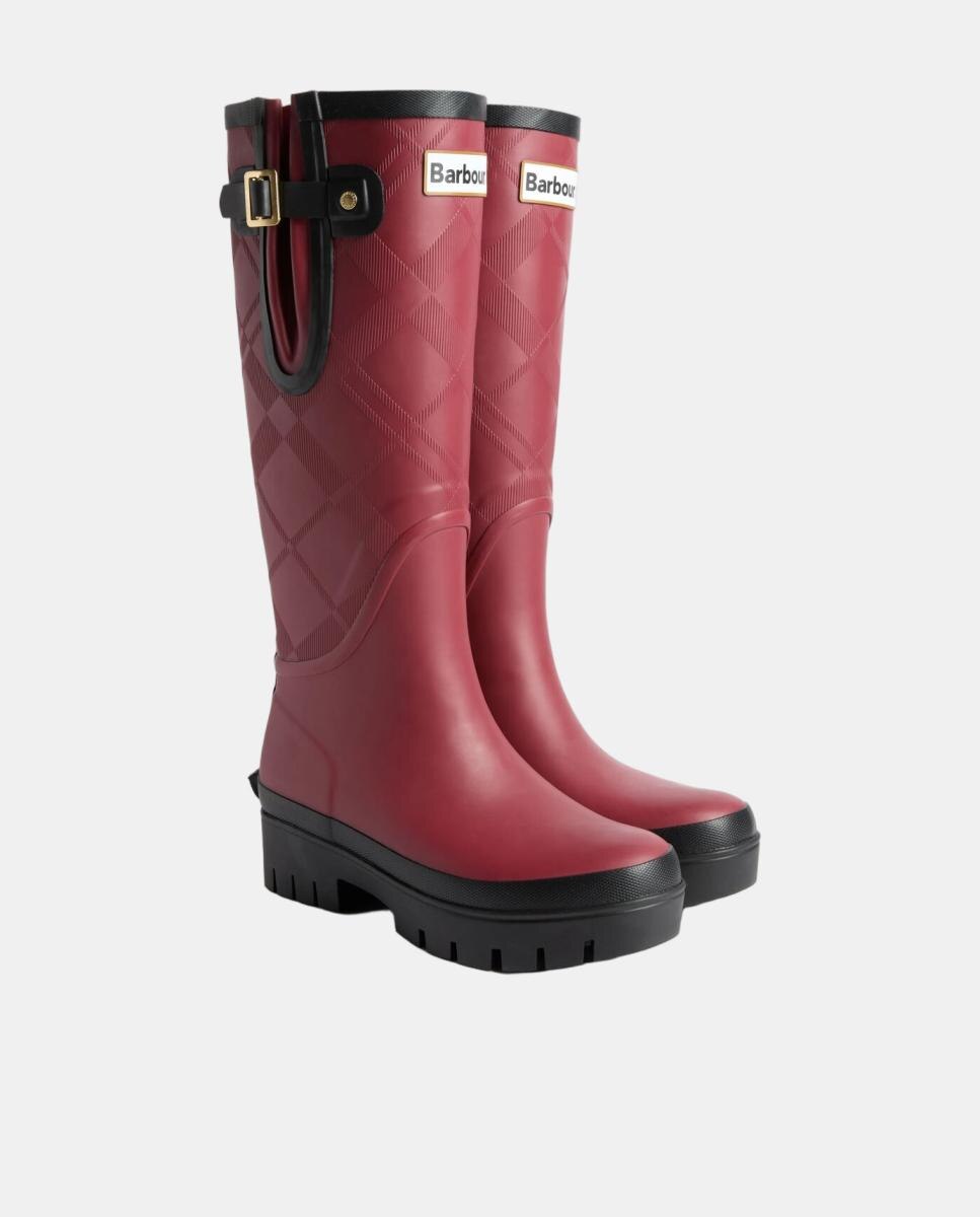 Bota de agua de mujer de goma - Barbour - Rojo Rojo-2