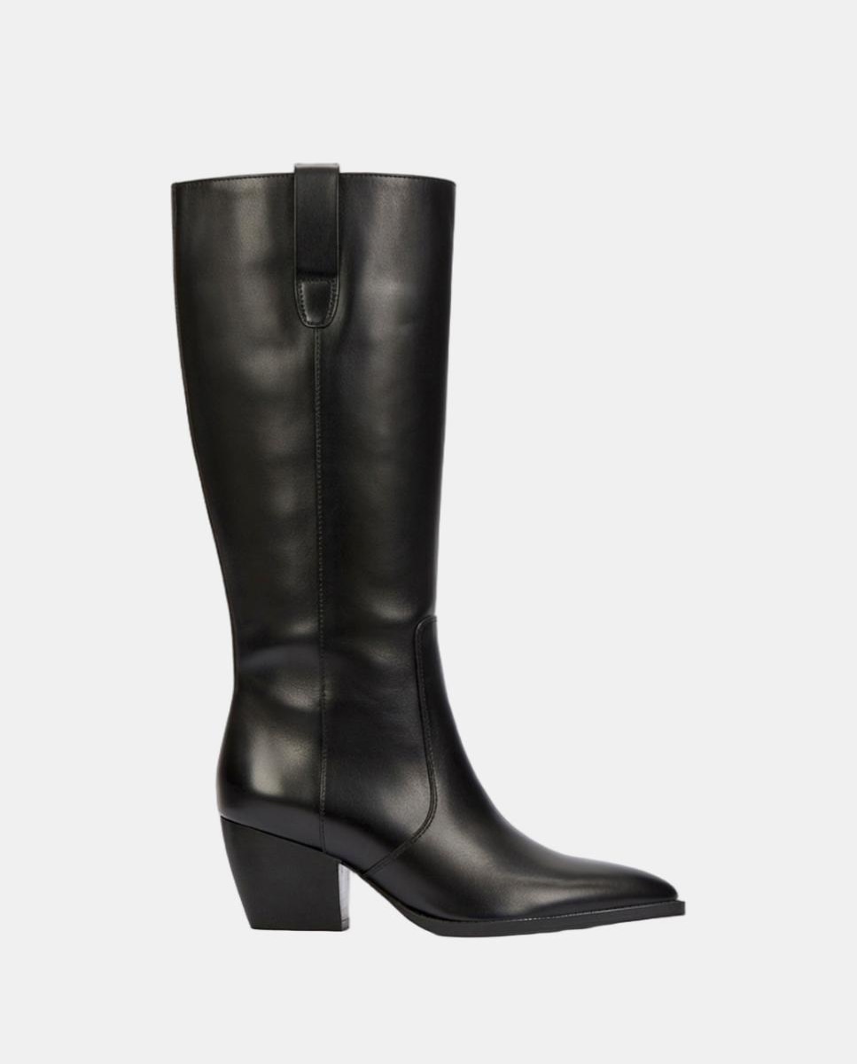 Imagem 0 de Botas para cowboy de pele com salto de 5 cm
