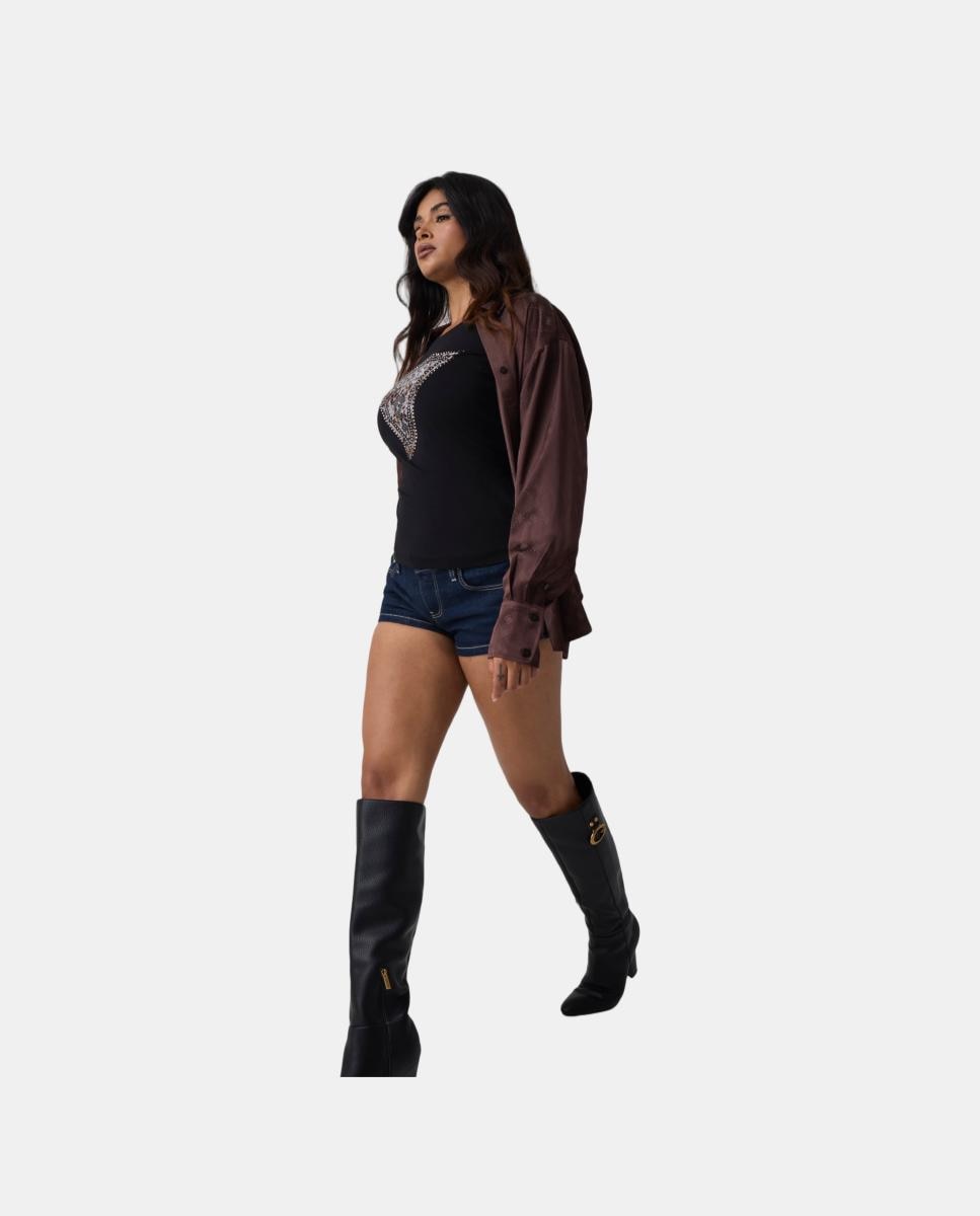 Botas Altas Preto-6
