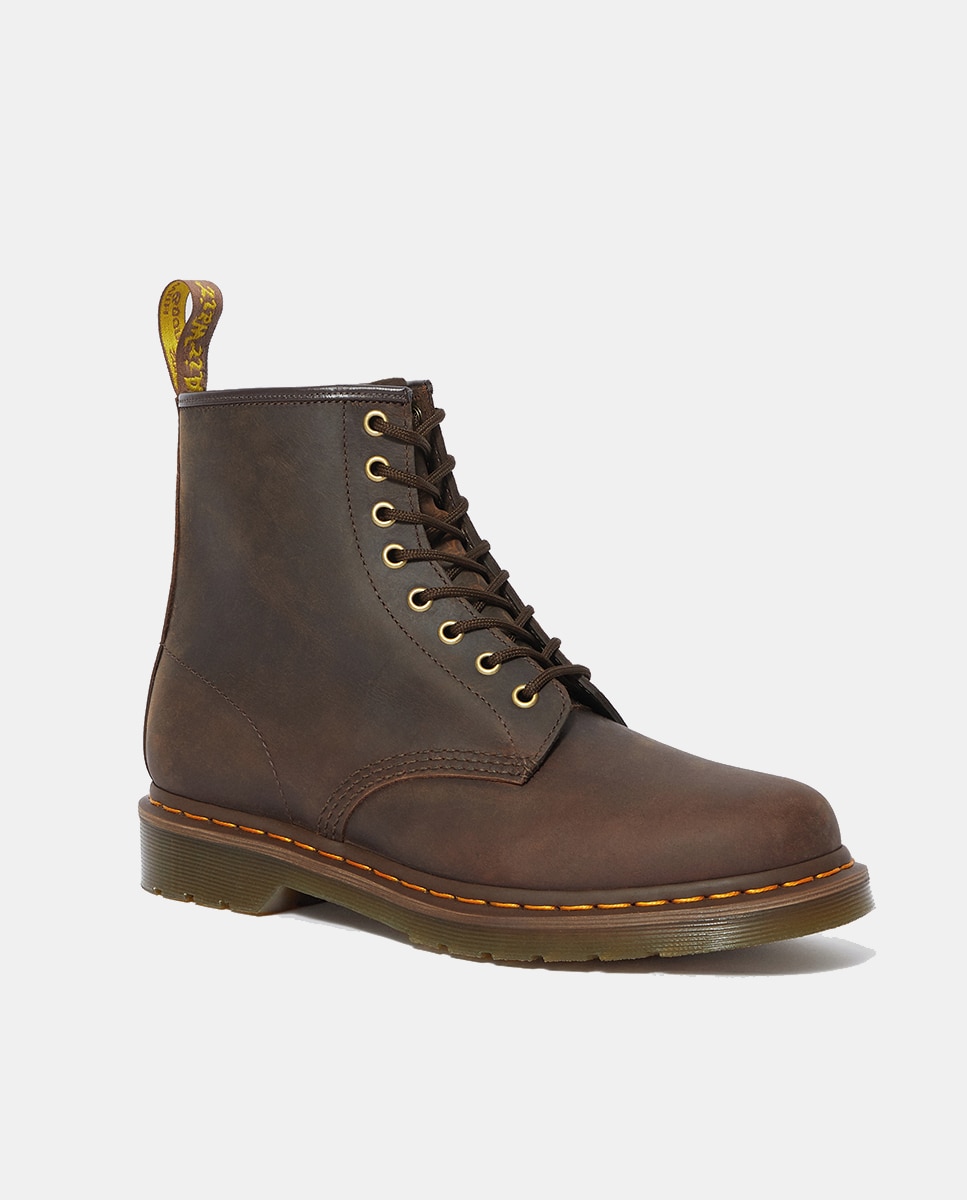 Botas 1460 em Pele Castanho-2
