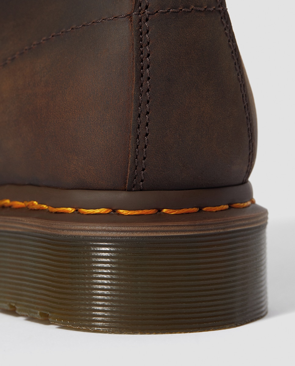 Botas 1460 em Pele Castanho-7