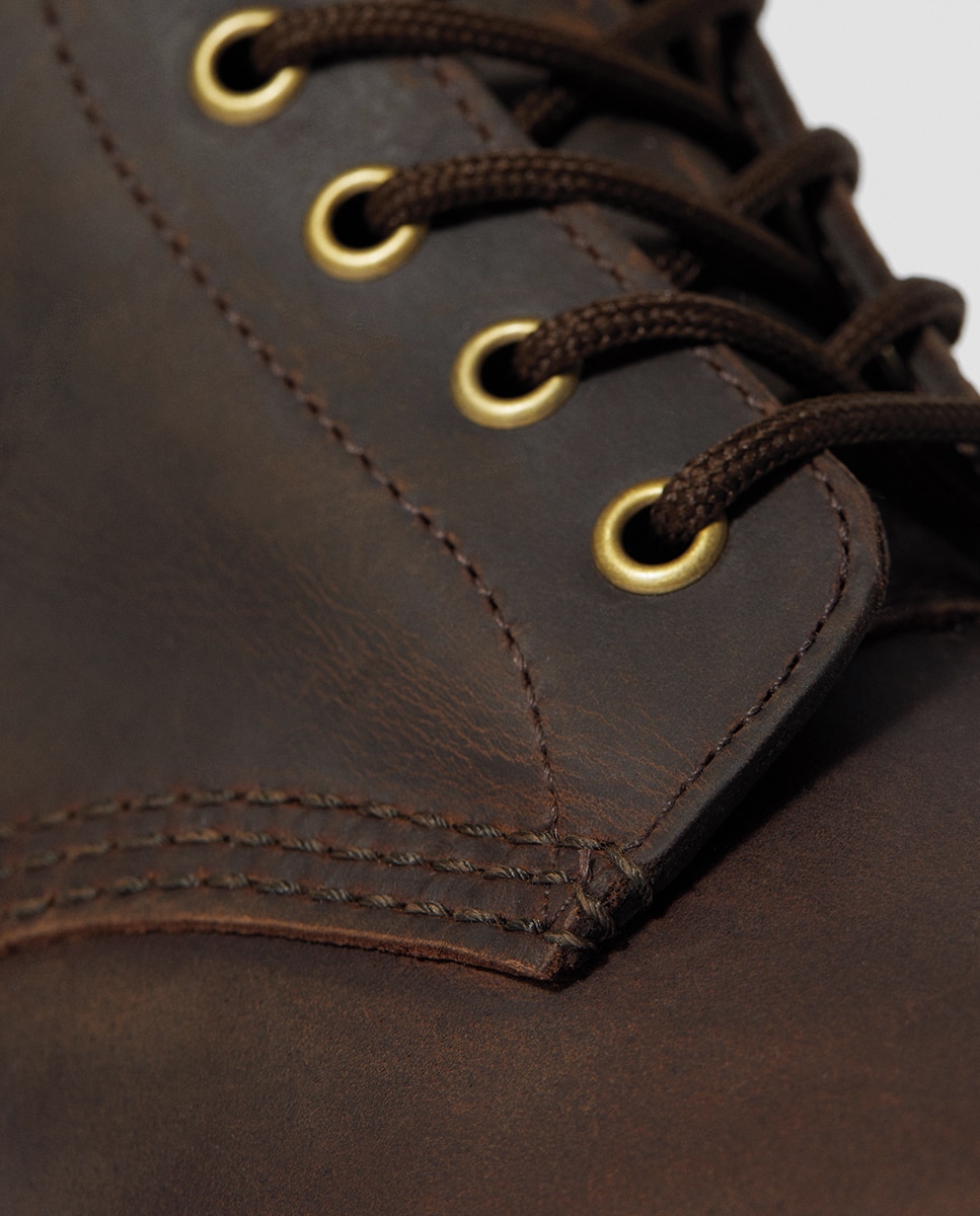 Botas 1460 em Pele Castanho-8